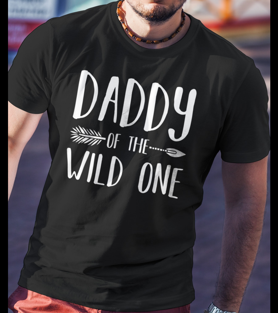 Daddy Of The Wild One Arrow Birthday Party T-Shirt