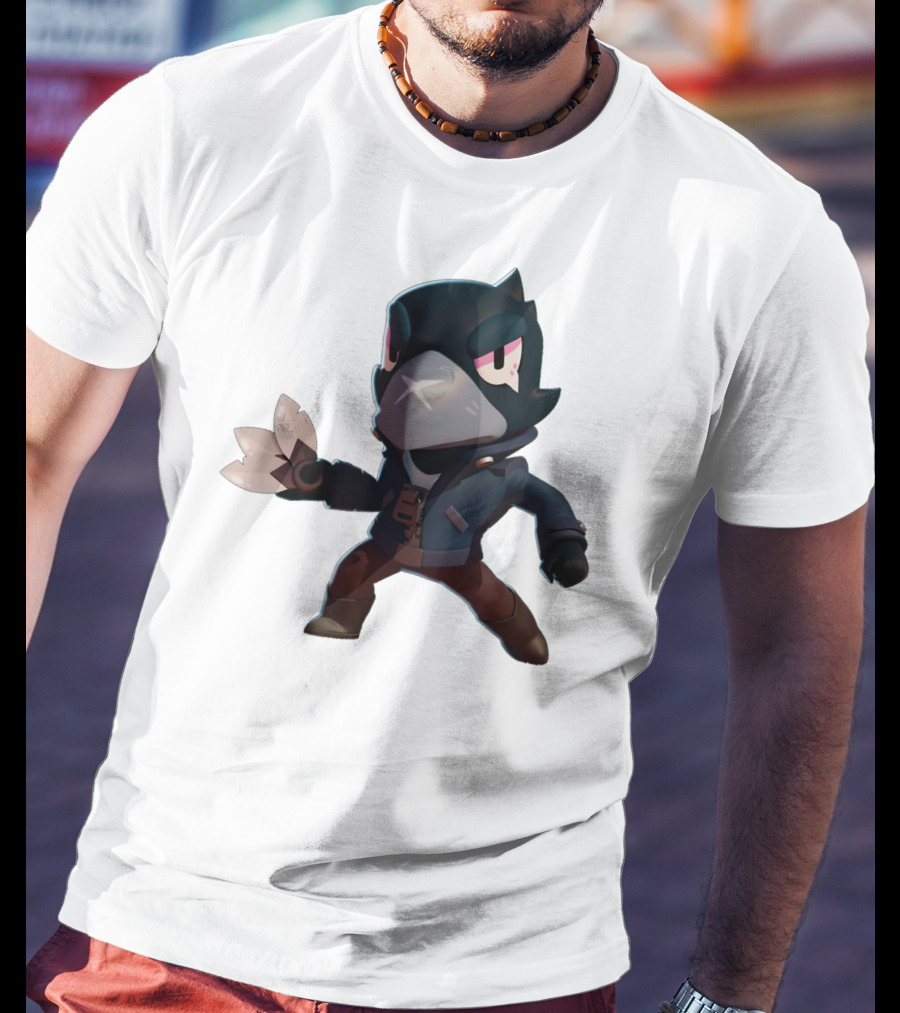 Crow Brawl Stars Kid Gamer Character T-Shirt