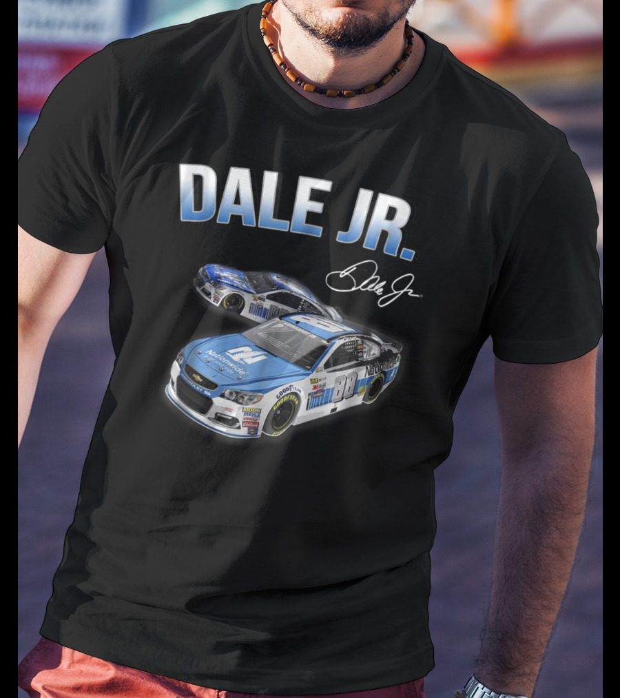 Dale Earnhardt Jr Fan For Life Nationwide Car Signature T-Shirt