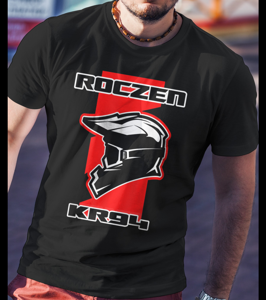 Roczen KR94 Dirt Bike Racing Red With Helmet And Goggles T-Shirt