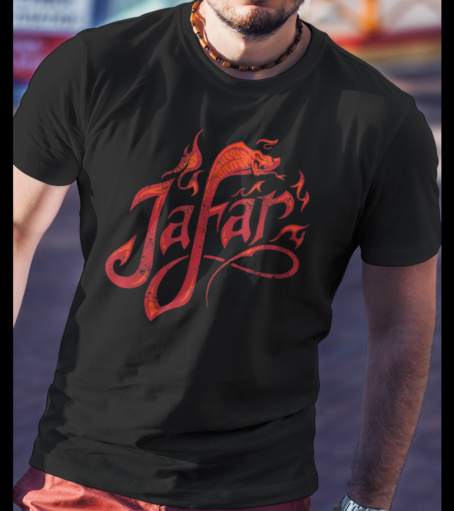 Jafar Snake Flame Design Disney Aladdin Live Action T-Shirt