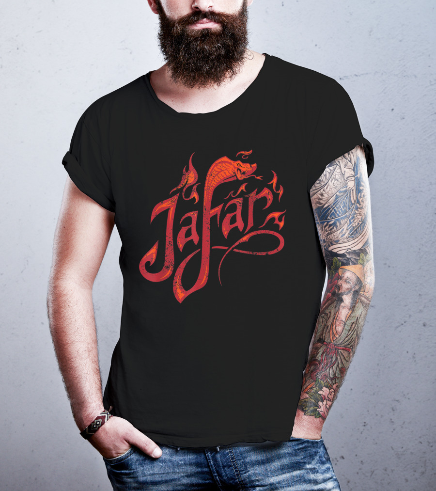 Jafar Snake Flame Design Disney Aladdin Live Action T-Shirt