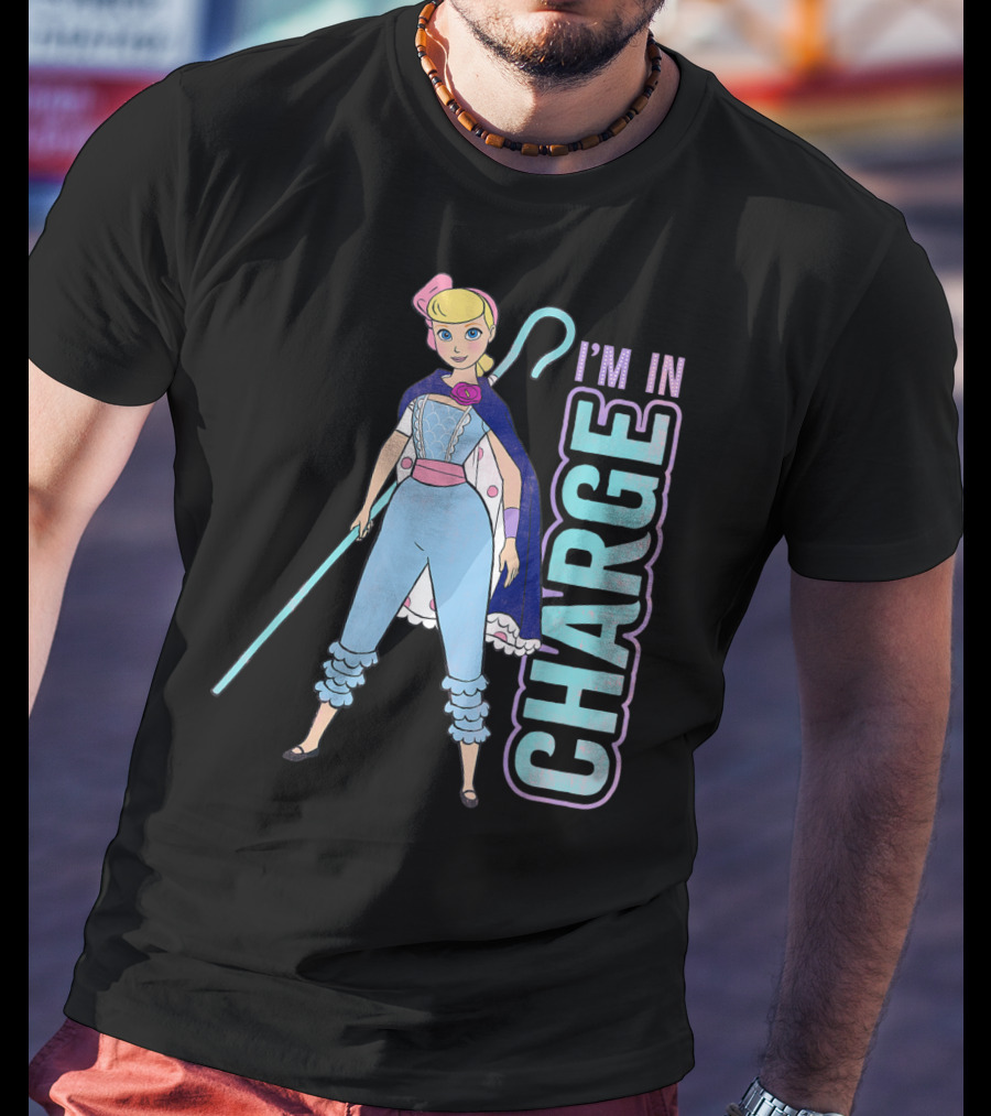 Disney Pixar Toy Story 4 Bo Peep I'm In Charge Character Pose T-Shirt