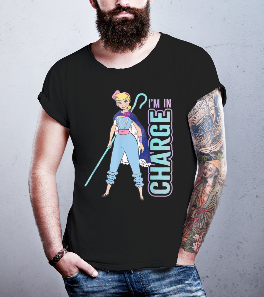 Disney Pixar Toy Story 4 Bo Peep I'm In Charge Character Pose T-Shirt