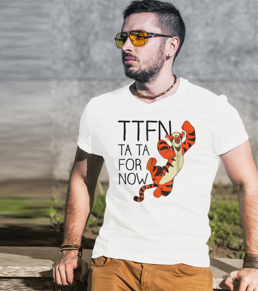 Disney Winnie The Pooh Tigger TTFN Ta Ta For Now T-Shirt