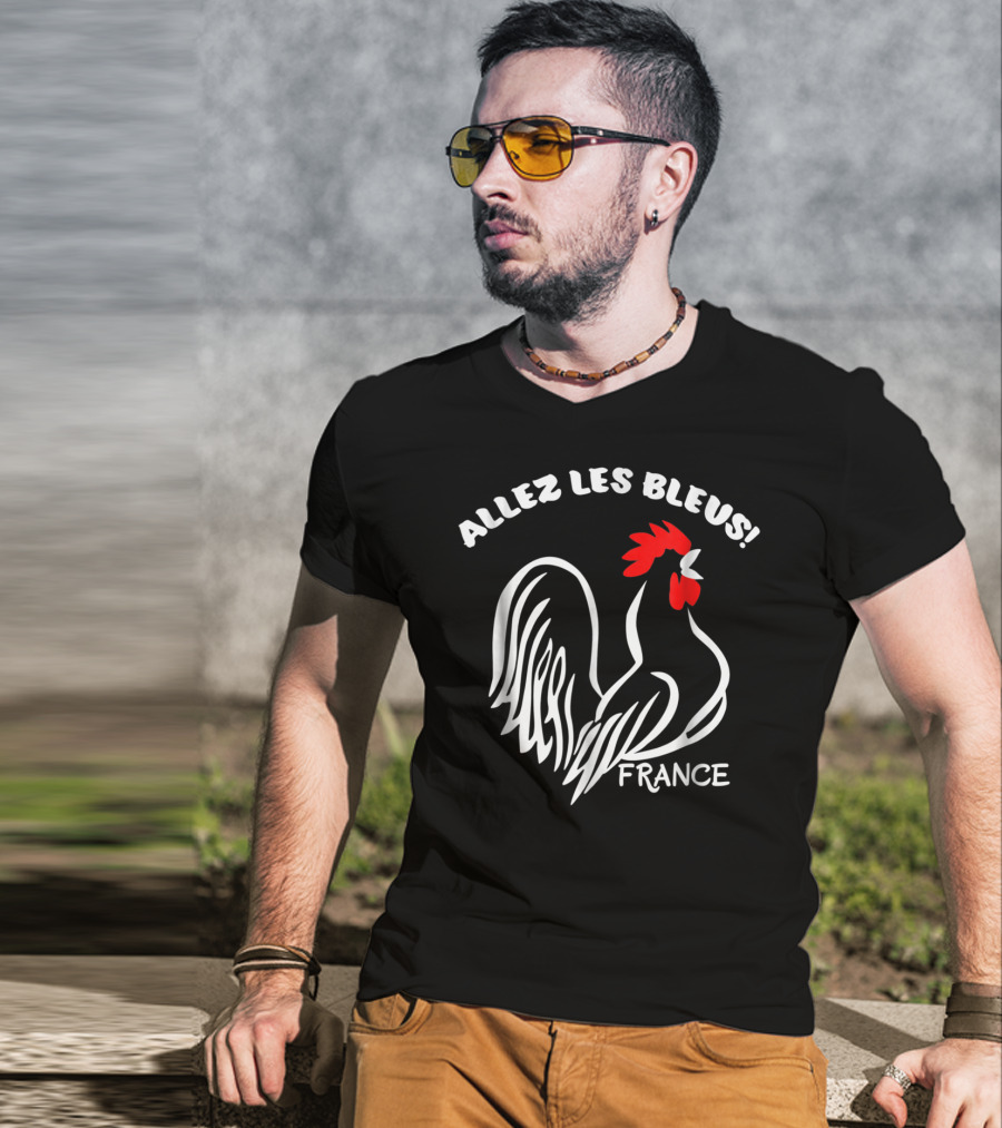 Allez Les Bleus France Soccer Football World Jersey T-Shirt
