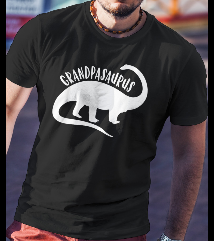 Grandpasaurus Dad Promoted To Dino Grandpa Dinosaur T-Shirt