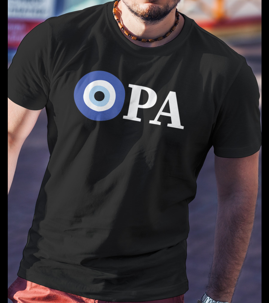 OPA Greek Pride Evil Eye T-Shirt