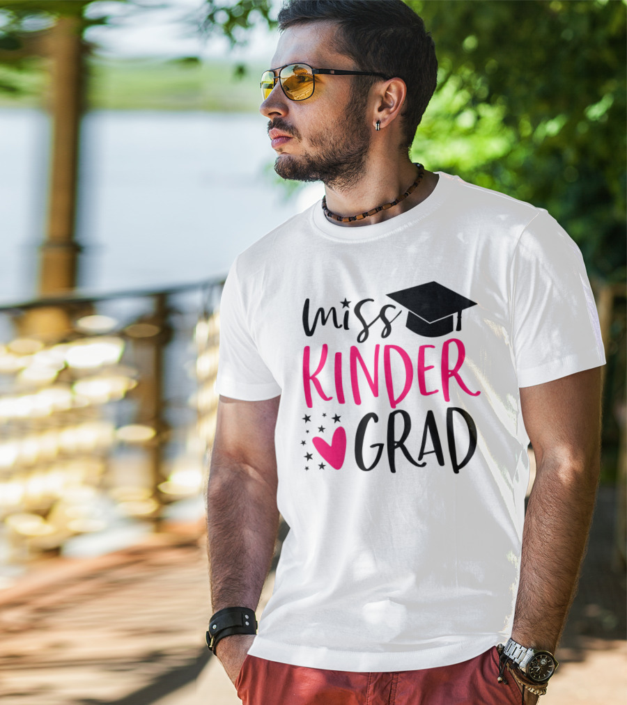 Miss Kinder Grad Kindergarten Graduation Girl T-Shirt