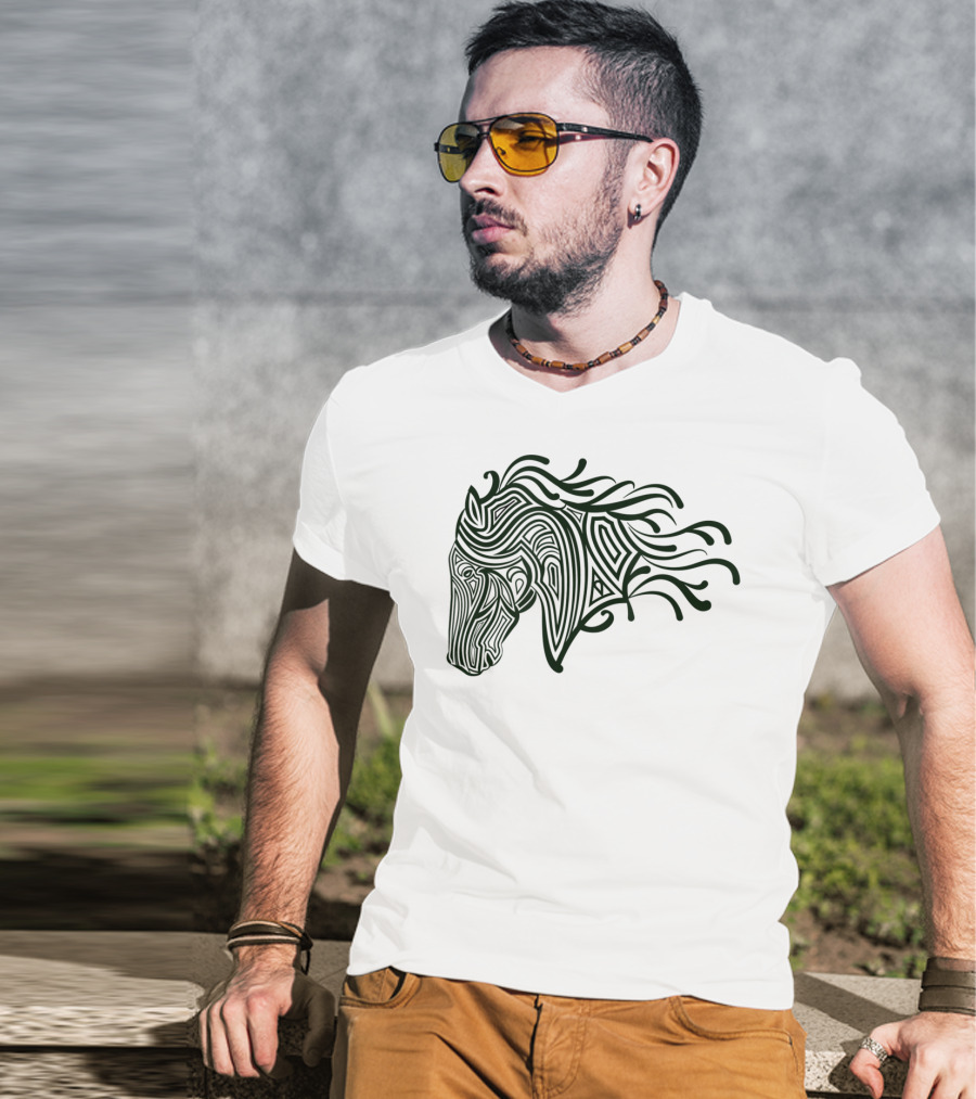 Creative Unique Horse With Flo T-Shirt