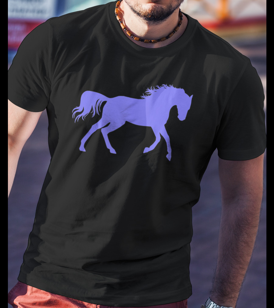 Galloping Horse Silhouette For Pony Loving Girls T-Shirt