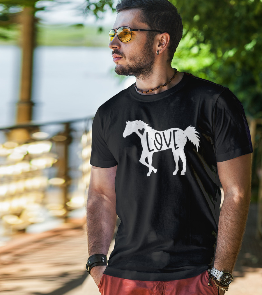 Cute Horse Love Rider Horse Love Rider T-Shirt