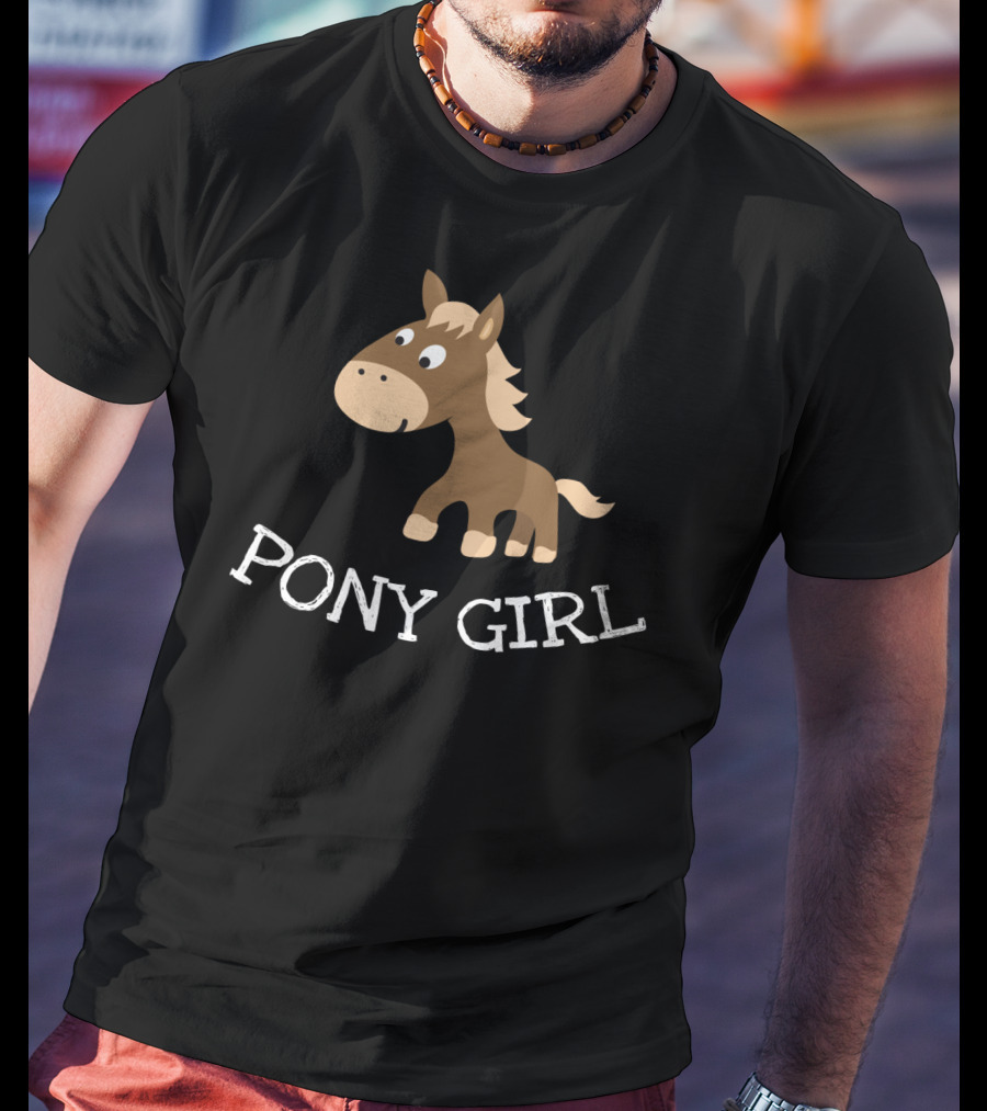 Pony Girl Cute Little Cartoon Horse T-Shirt