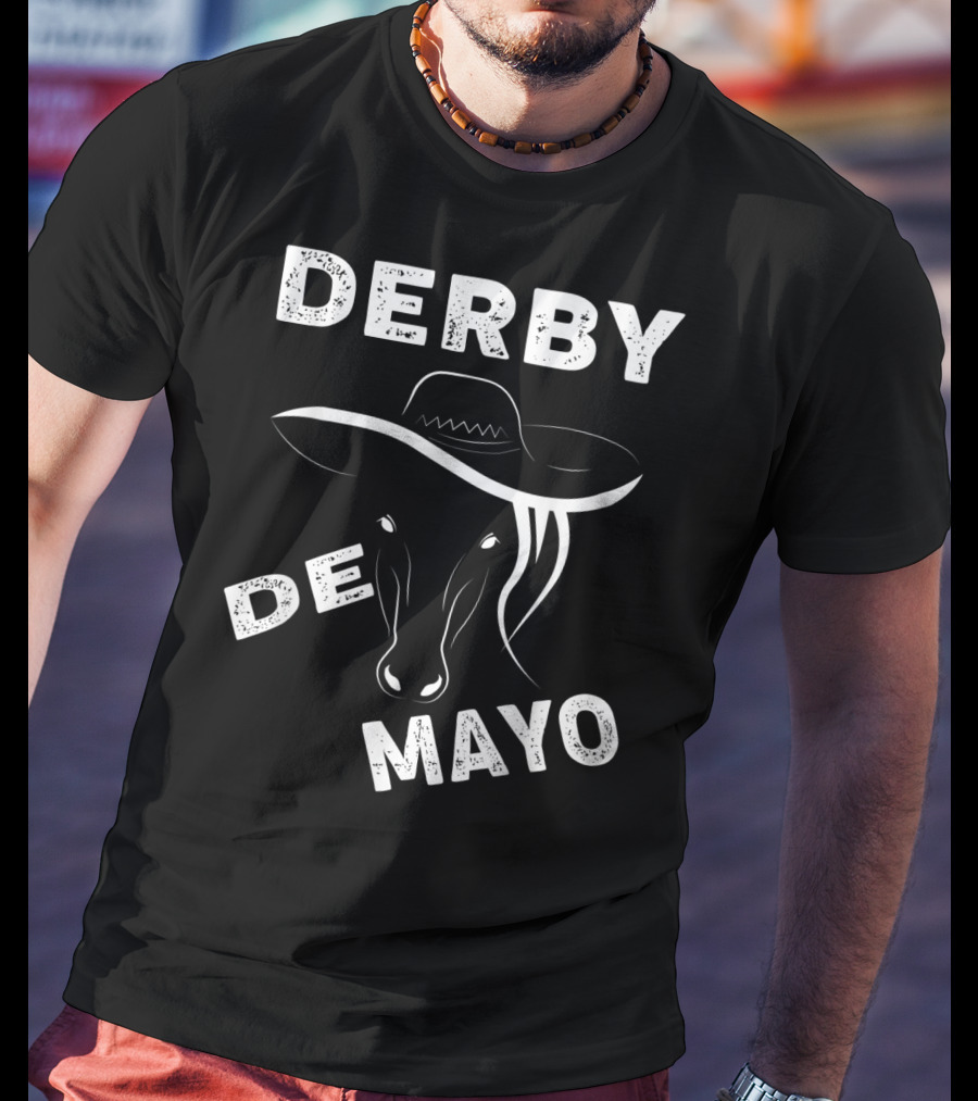 Derby De Mayo Sombrero Horse Race Mexican T-Shirt