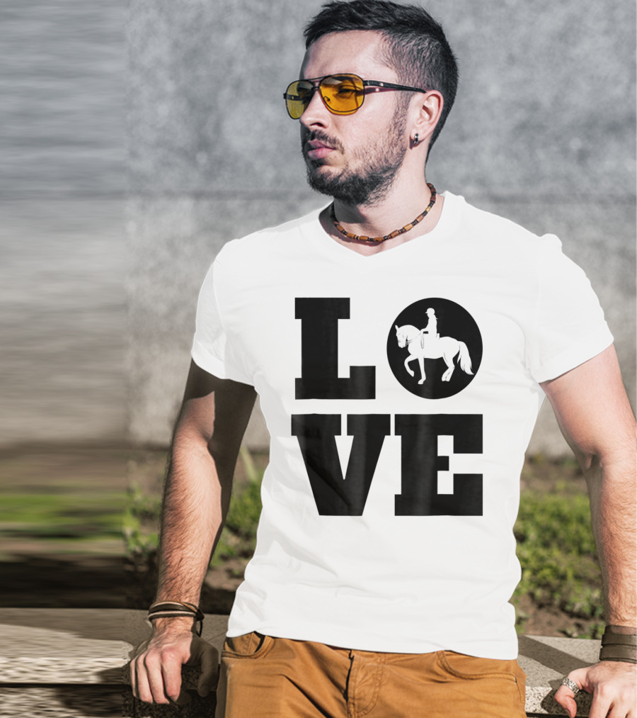 LOVE Dressage Piaffe Horse For Horse Lover T-Shirt