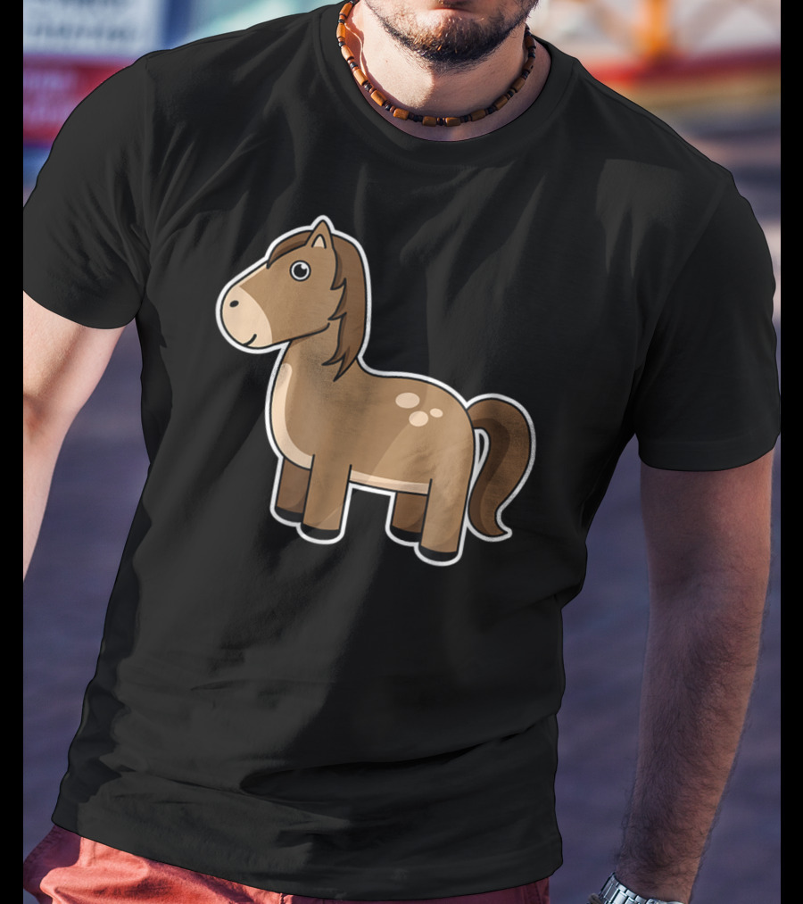 Cute Cartoon Horse Lover T-Shirt