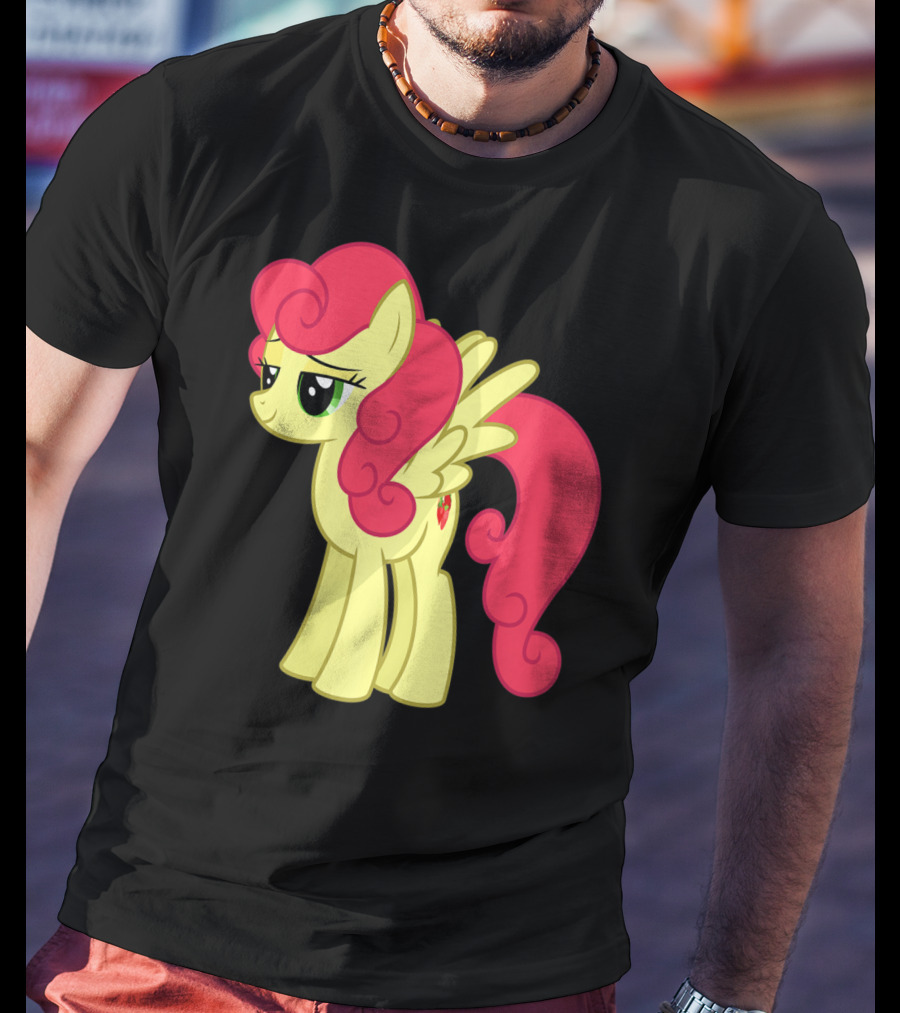Daisy The Cut Horse Cartoon Style Character With Pink Mane And Wings T-Shirt