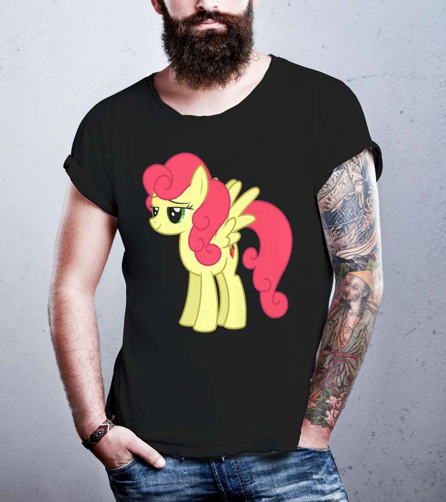 Daisy The Cut Horse Cartoon Style Character With Pink Mane And Wings T-Shirt