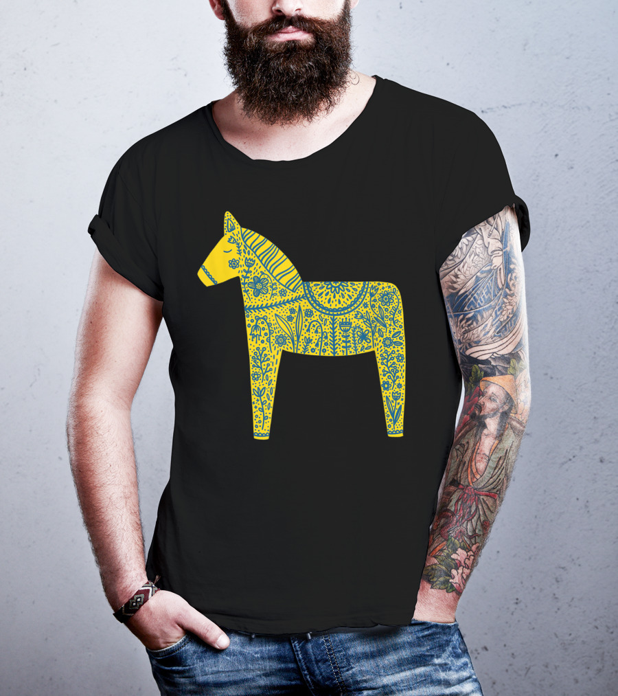 Dala Horse Swedish Folk T-Shirt
