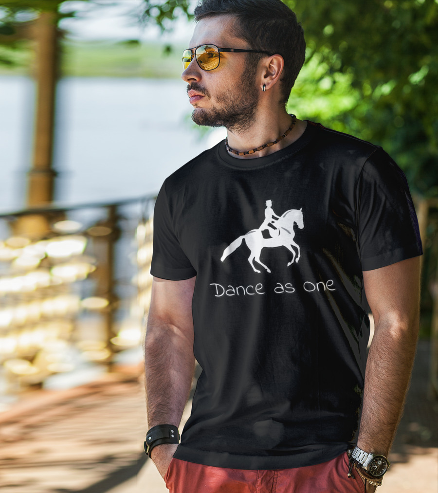 Dance As One Dressage Riding For Horse Riding T-Shirt