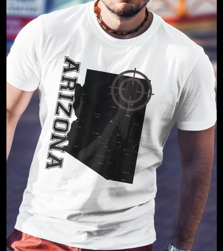 Arizona Map Classic Fun With Target T-Shirt
