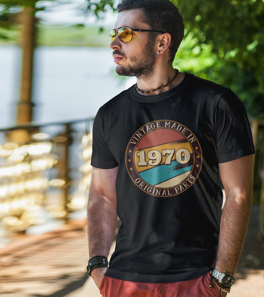 Vintage Made In 1970 Original Parts T-Shirt