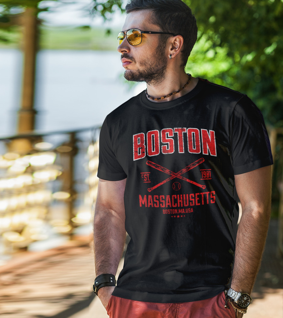 Boston Massachusetts Baseball Est. 1901 T-Shirt