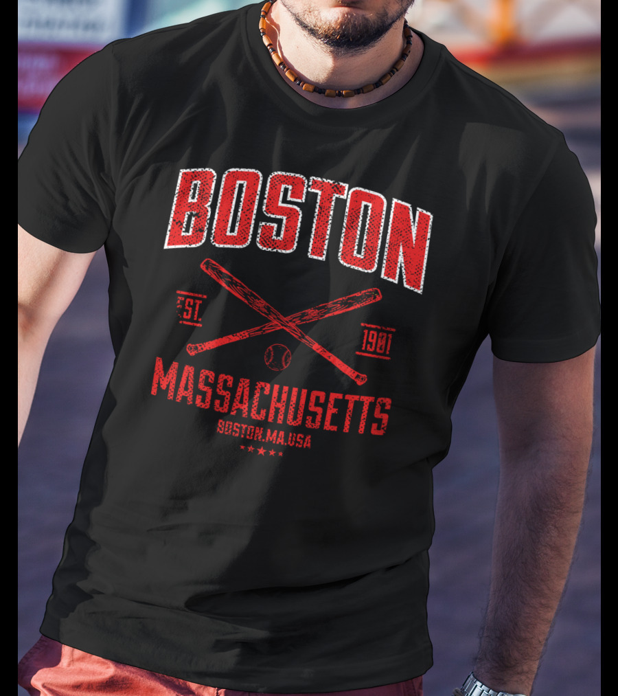 Boston Massachusetts Baseball Est. 1901 T-Shirt