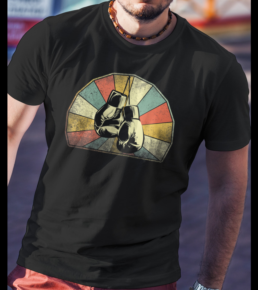 Boxing Classic Vintage Boxsport Retro Gloves T-Shirt