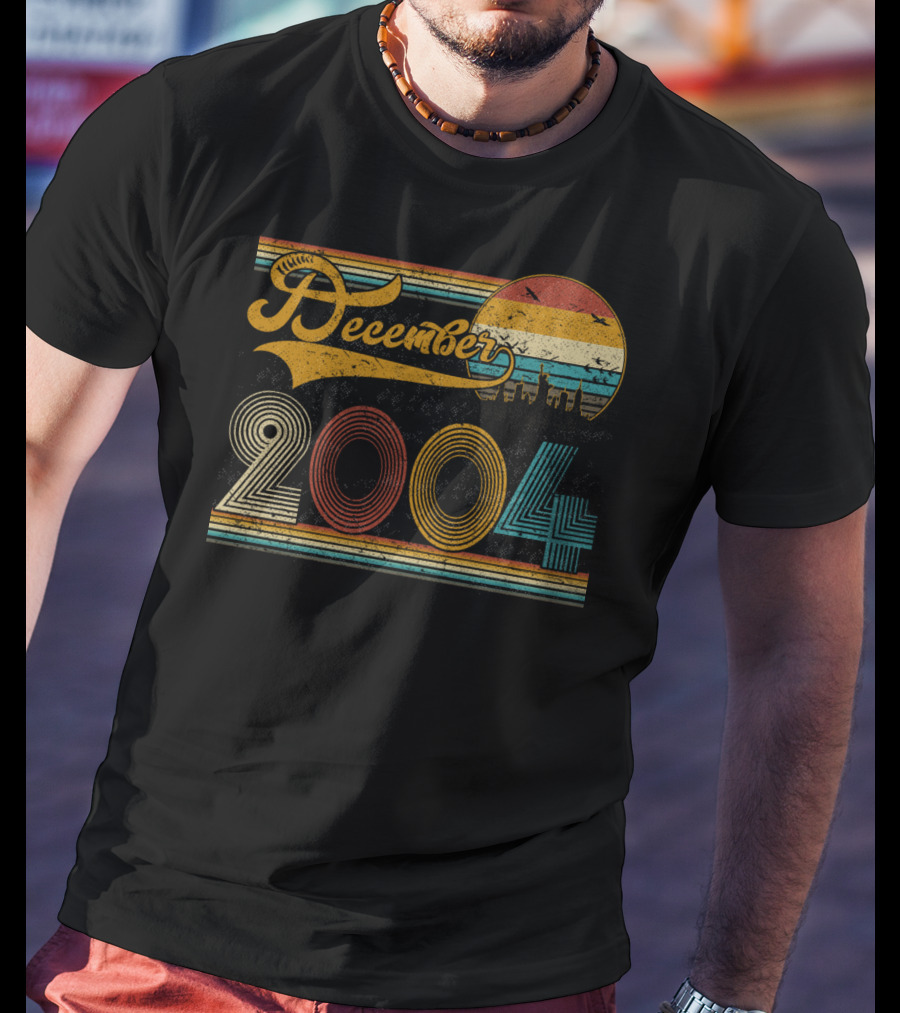 Vintage December 2004 Retro Sunset T-Shirt