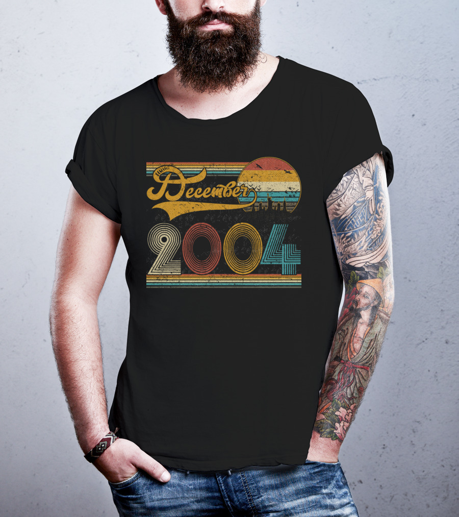 Vintage December 2004 Retro Sunset T-Shirt
