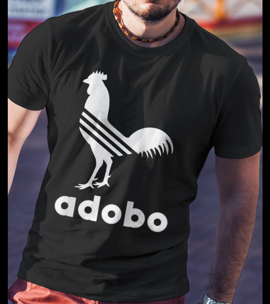 Adobo Rooster Logo With Classic And Funny Filipino T-Shirt