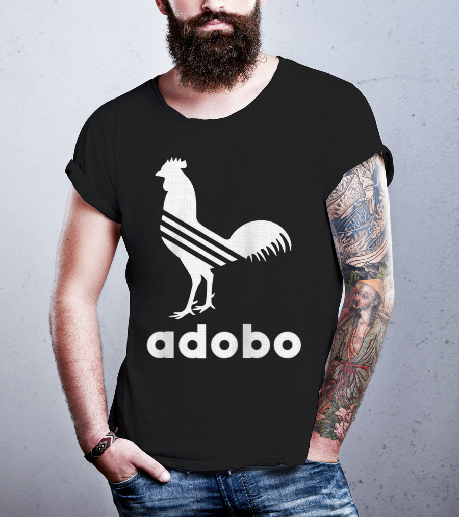 Adobo Rooster Logo With Classic And Funny Filipino T-Shirt