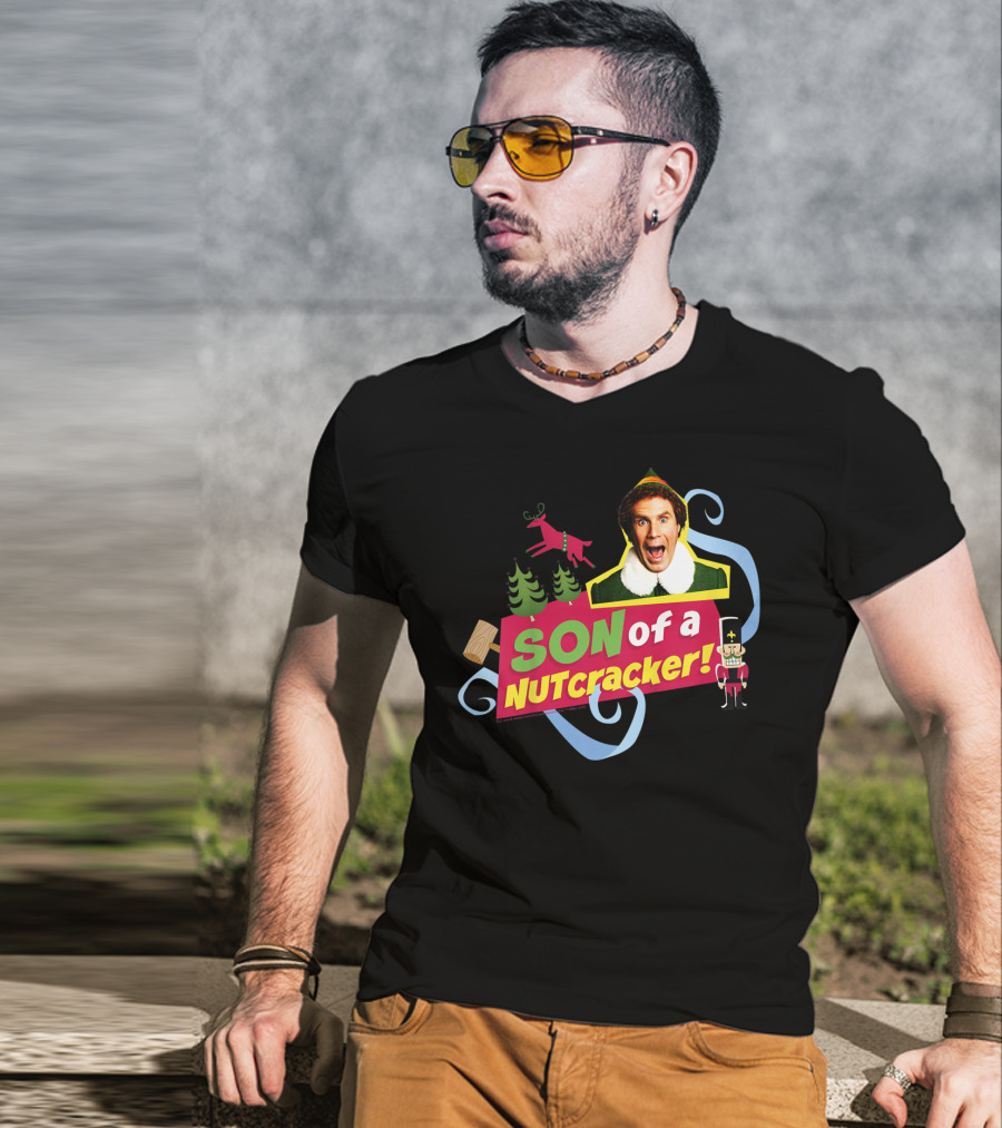Son Of A Nutcracker Buddy Elf Iconic Quote Christmas T-Shirt