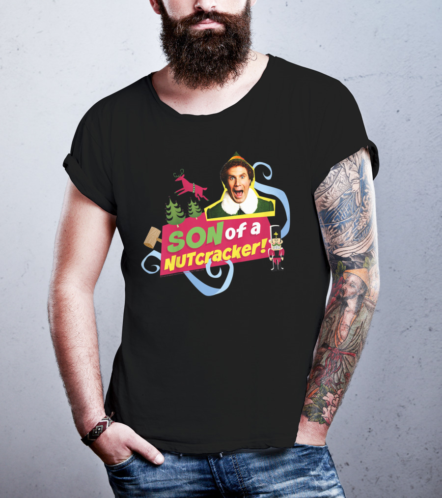 Son Of A Nutcracker Buddy Elf Iconic Quote Christmas T-Shirt