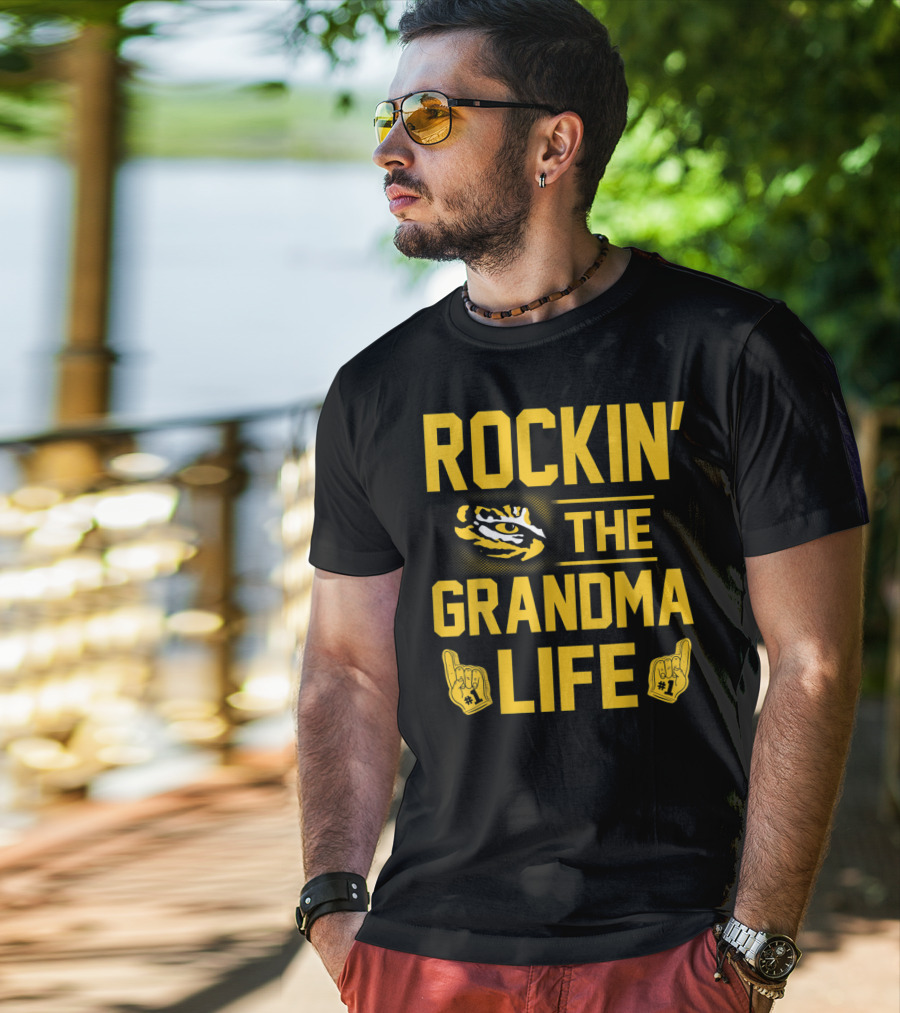 Rockin' The Grandma Life LSU Tigers Alumni Fan Geaux T-Shirt