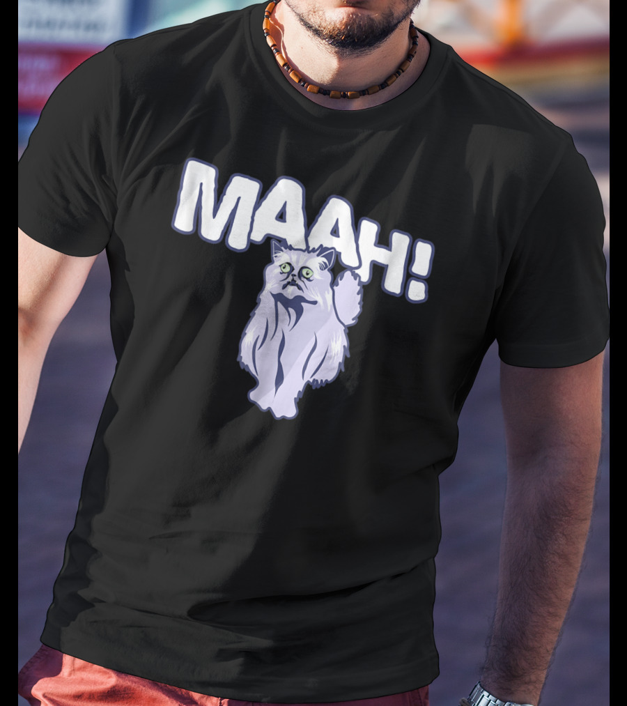 Mysterious Cat Exclaiming Maah T-Shirt