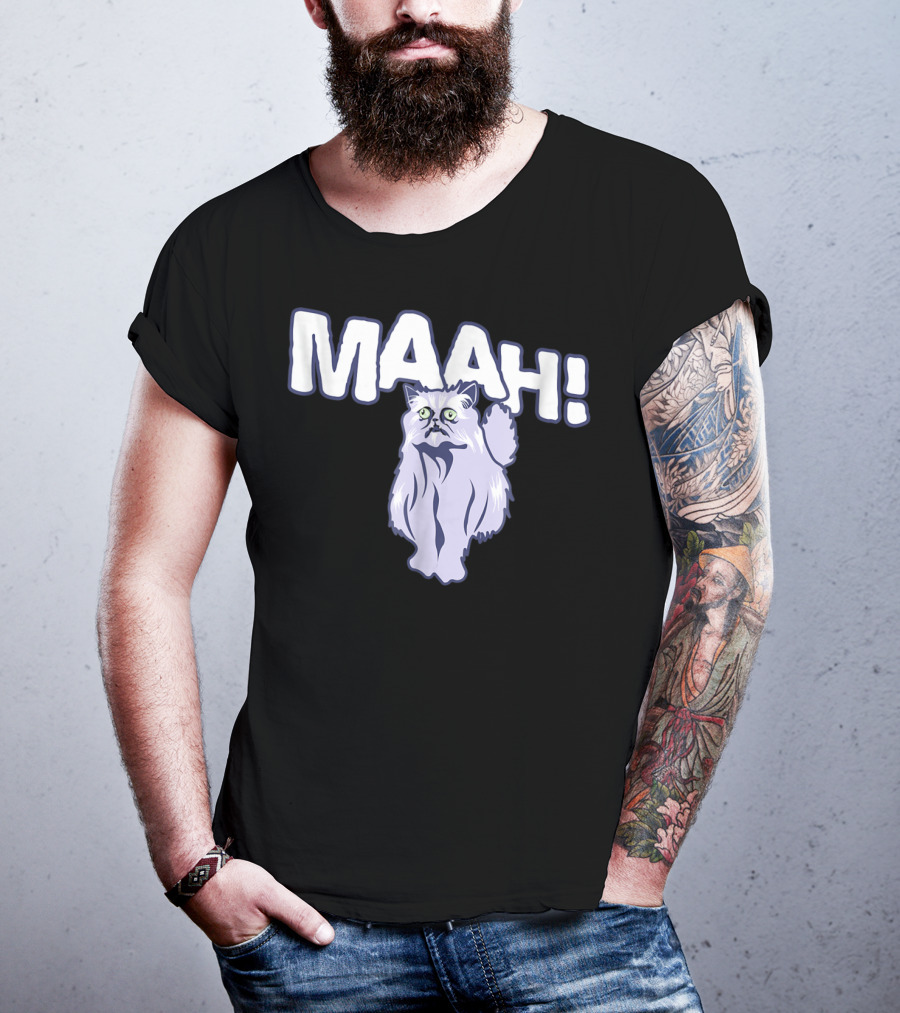 Mysterious Cat Exclaiming Maah T-Shirt