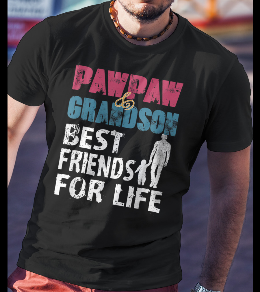 Pawpaw And Grandson Best Friends For Life T-Shirt