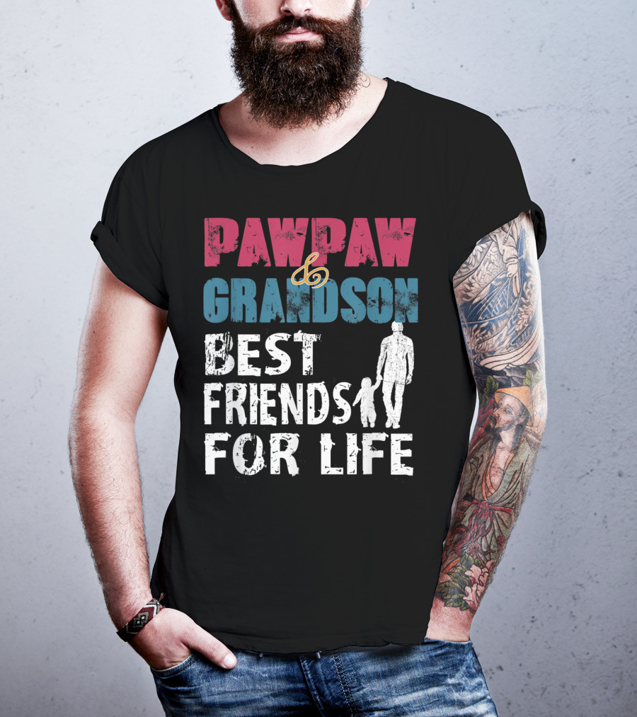 Pawpaw And Grandson Best Friends For Life T-Shirt