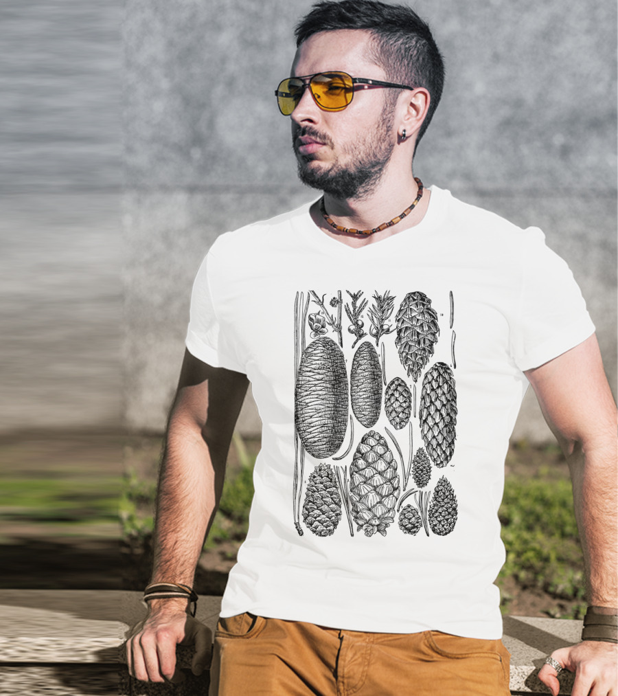 Pine Cone Vintage Botanical Nature T-Shirt