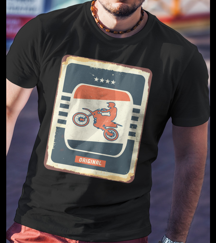 Original Retro Motocross And Dirt Bike Vintage Moto T-Shirt
