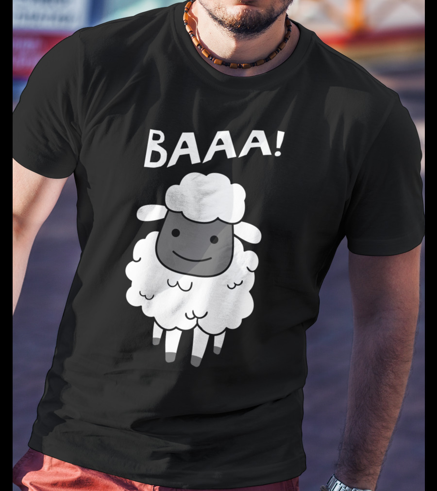 Baaa Sheep Sheep Lovers Animal Print Farm T-Shirt