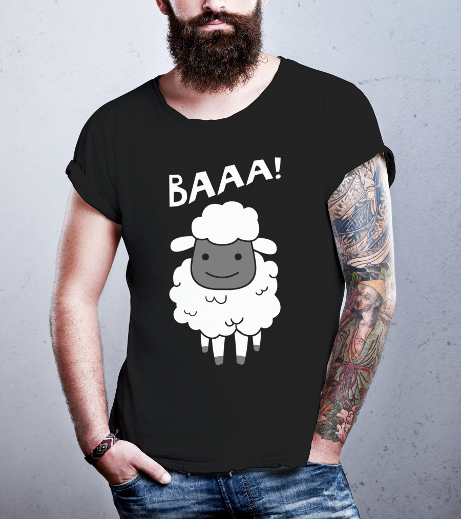 Baaa Sheep Sheep Lovers Animal Print Farm T-Shirt