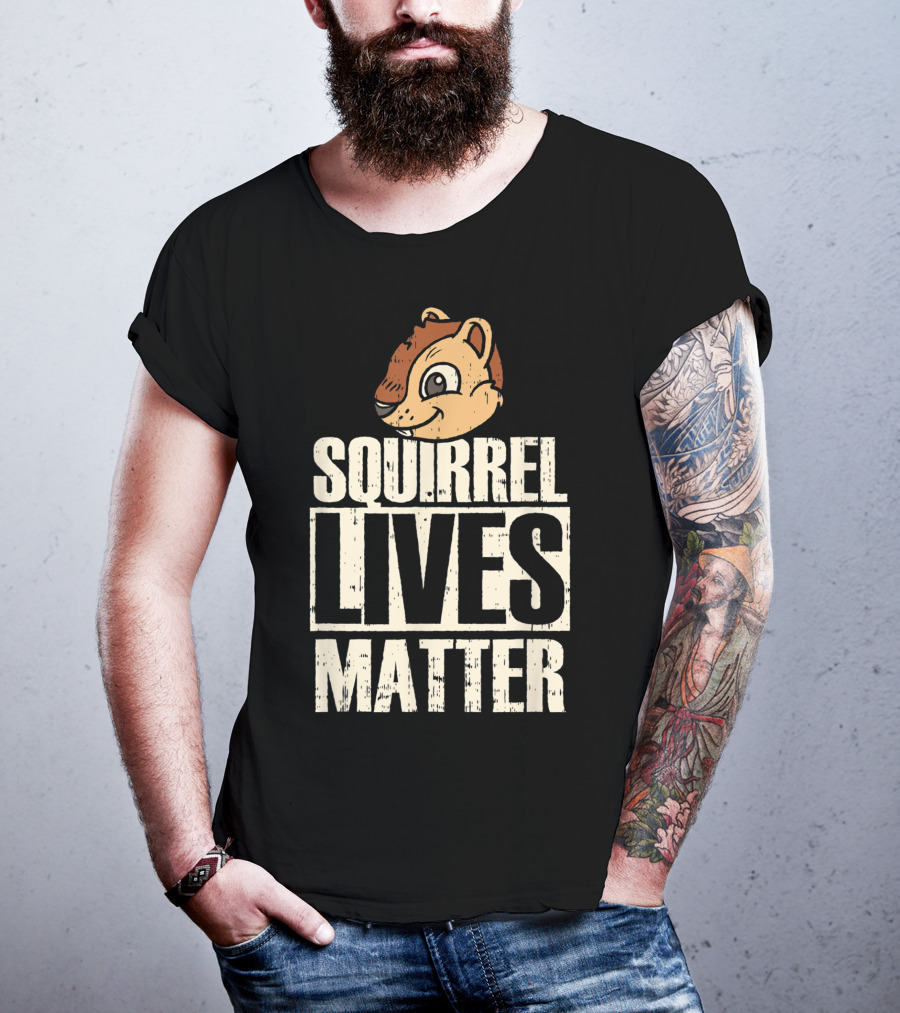 Squirrel Lives Matter Funny Squirrel Head T-Shirt