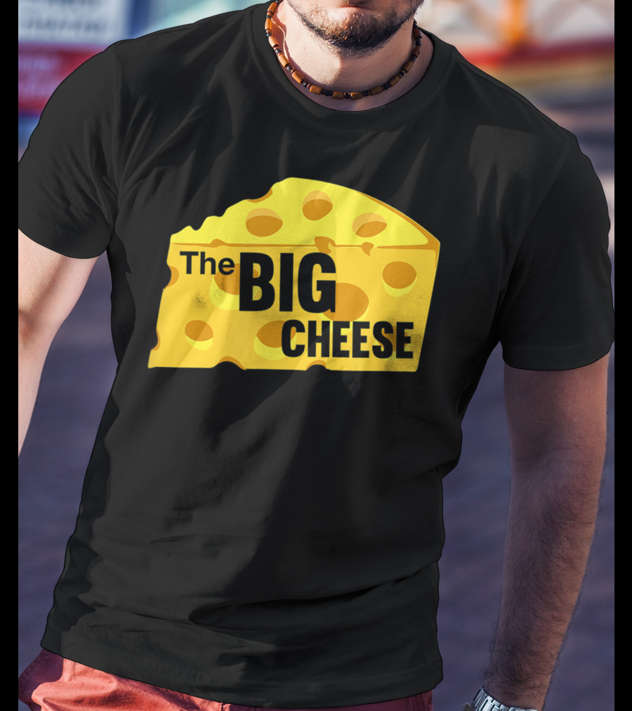 The Big Cheese Emphasizing A Large Yellow Wedge T-Shirt