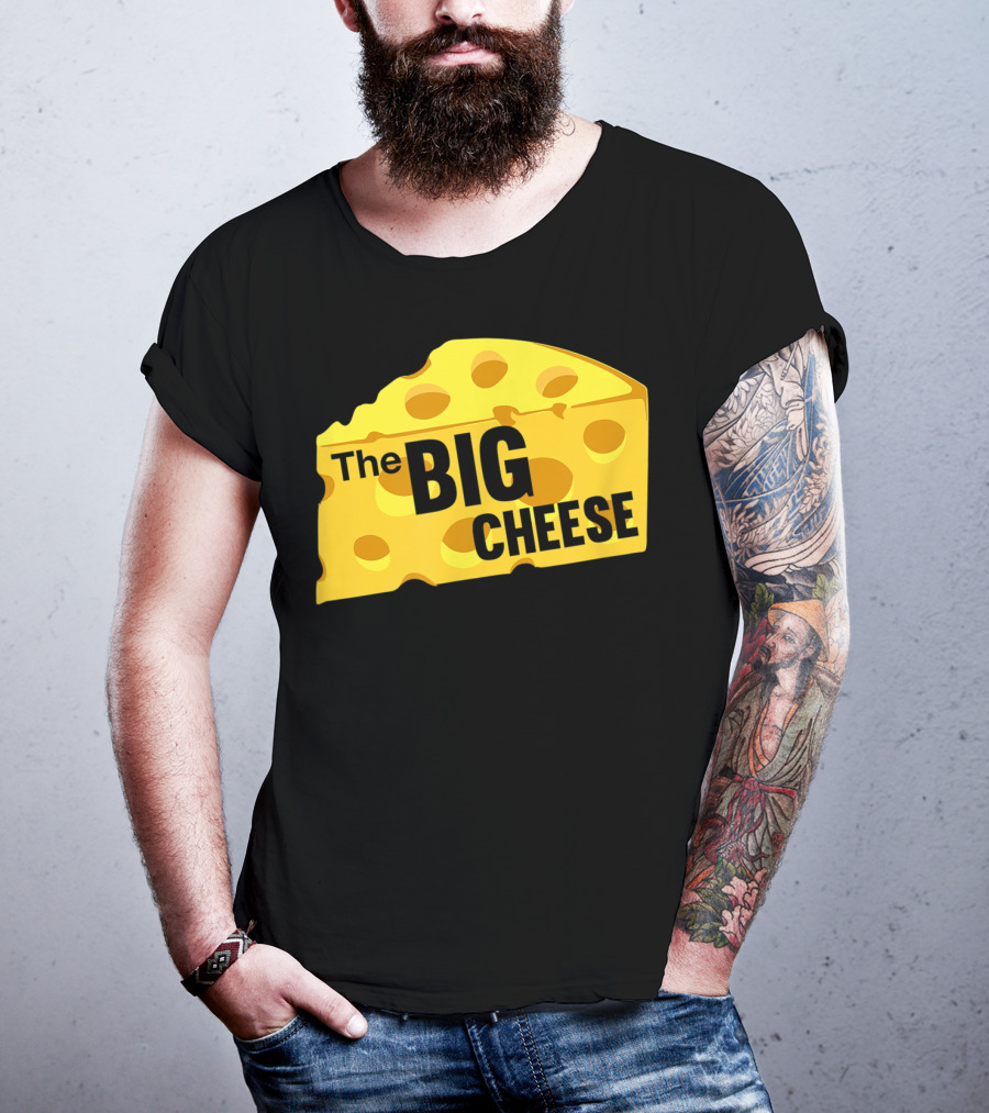 The Big Cheese Emphasizing A Large Yellow Wedge T-Shirt