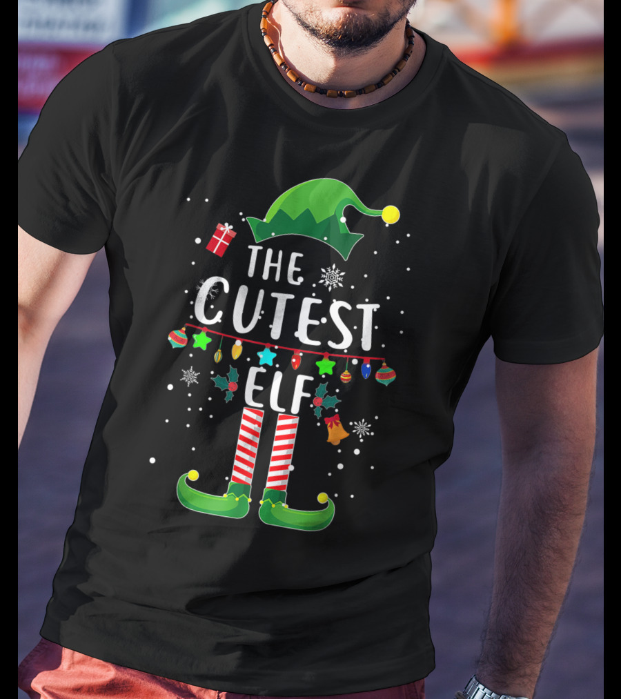 The Cutest Elf Christmas Outfit For Matching Family Group Holiday T-Shirt