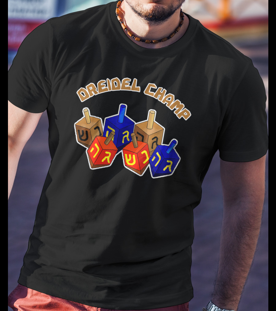 Dreidel Champ Hanukkah Day T-Shirt