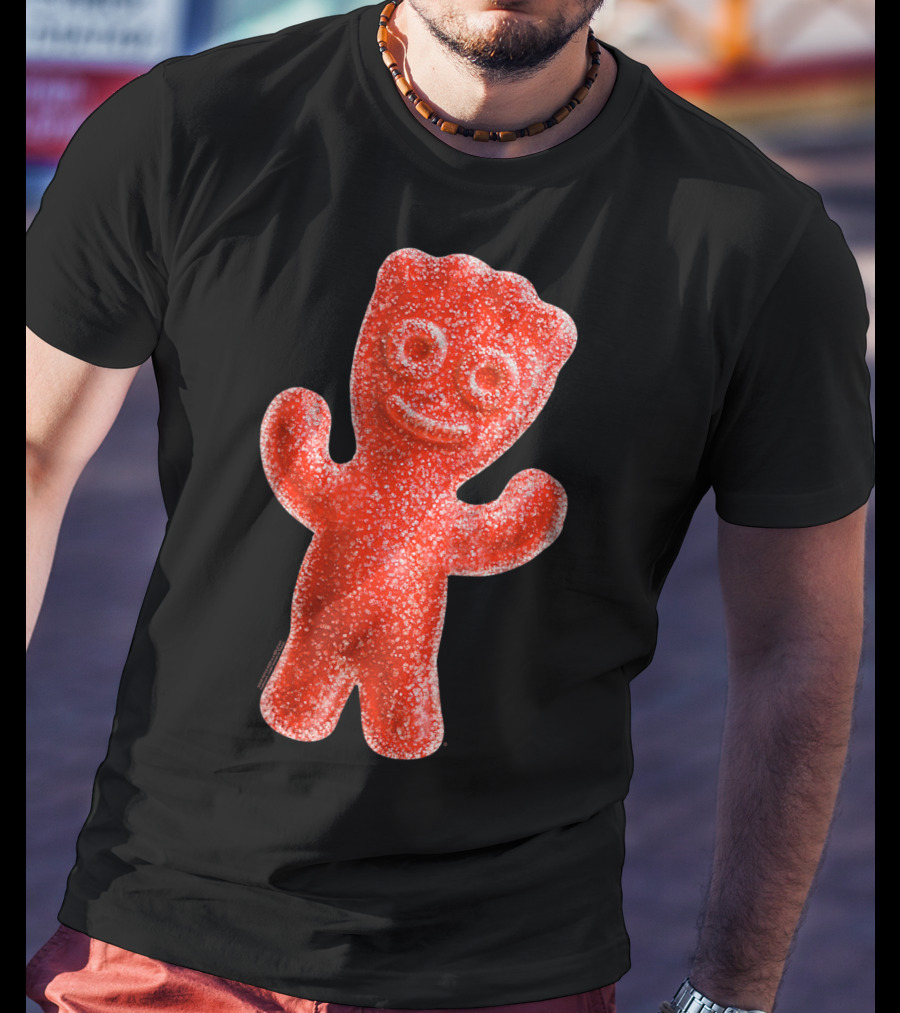 Sour Patch Kids Candy Red Gummy Smiling Figure T-Shirt